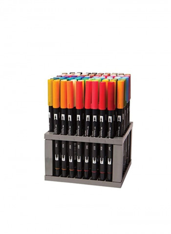 96-Piece Dual Brush Pen Art Markers Multicolour