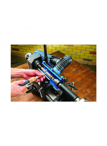 Lathe Dust Collection System Blue/Black 3x9inch