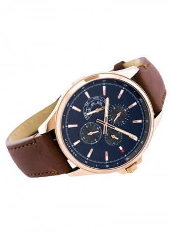 Men's Leather Chronograph Watch 1791696