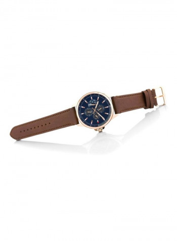 Men's Leather Chronograph Watch 1791696
