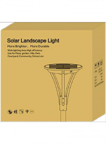 360 Degree Solar Landscape Light Black