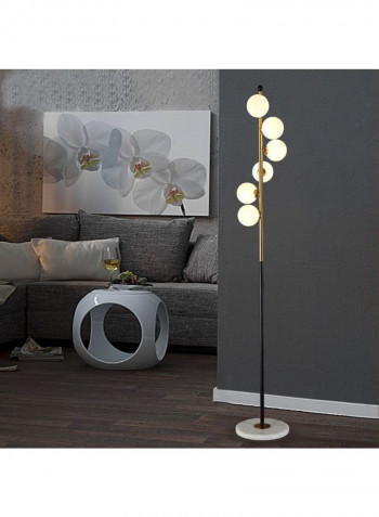 Glass Ball Floor Lamp White