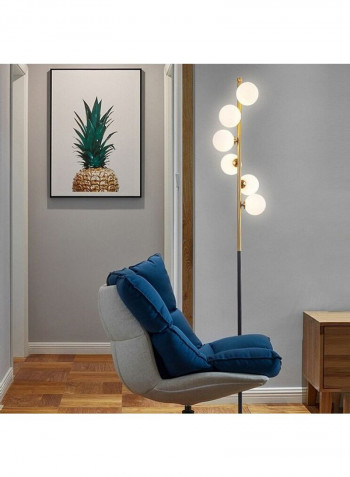 Glass Ball Floor Lamp White
