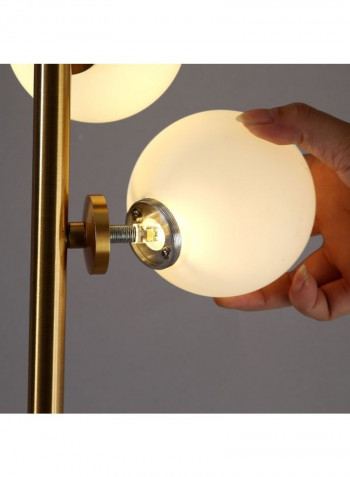 Glass Ball Floor Lamp White