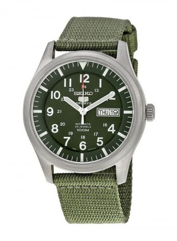 Men's Fabric Band Analog Automatic/Kinetic Watch SNZG09