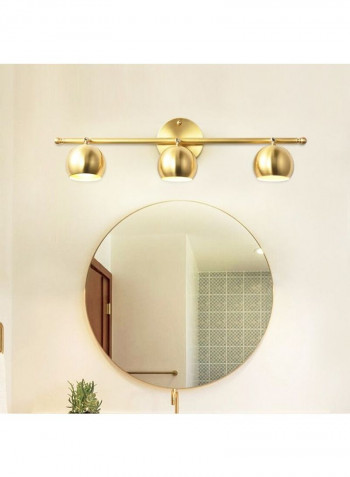 E27 LED Retro  Mirror Wall Light Gold
