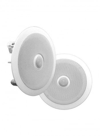 2-Piece Ceiling Wall Mount Speaker Set PDIC60-P 1 White