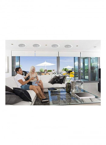 2-Piece Ceiling Wall Mount Speaker Set PDIC60-P 1 White