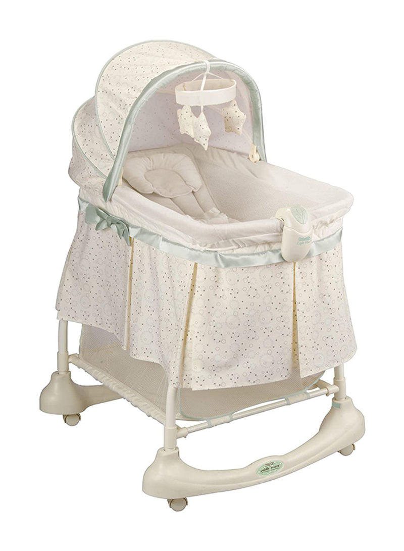 Cuddle N' Care Rocking Bassinet With Incline Sleeper Attachment