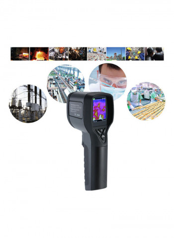 Handheld Infrared Imager Thermometer Detector Black 19.40cm
