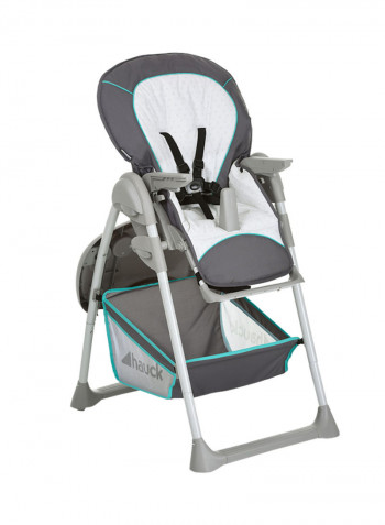 Sit N Relax High Chair - Silver Hearts