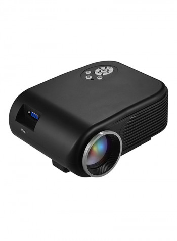 LED Mini Movie Projector Black
