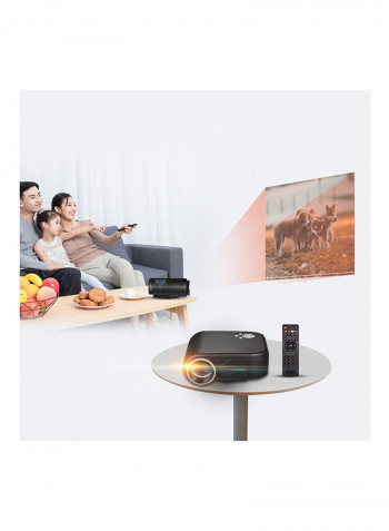 LED Mini Movie Projector Black