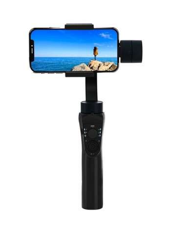 3-Axis Hand held Stabilized Gimbal Selfie Stick Black