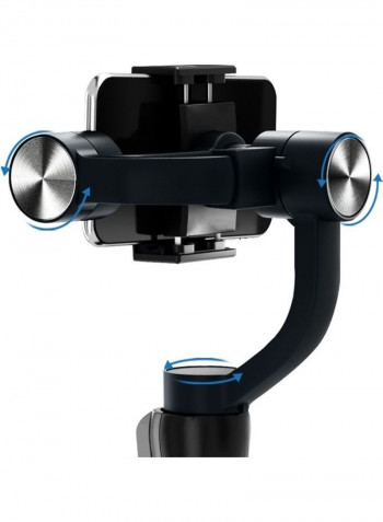 3-Axis Hand held Stabilized Gimbal Selfie Stick Black