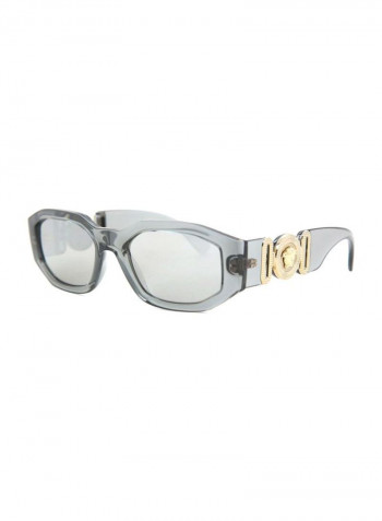 Women's Full Rim Rectangular Sunglasses - Lens Size: 53 mm
