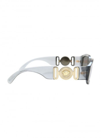 Women's Full Rim Rectangular Sunglasses - Lens Size: 53 mm