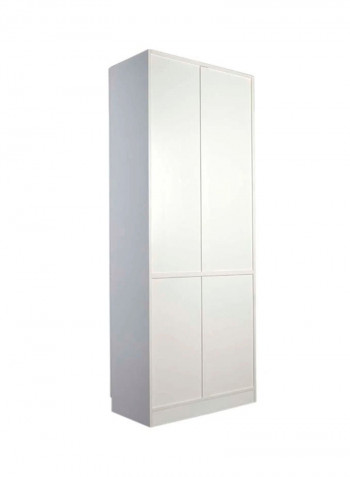 Carre Bookshelf White/Clear 200x80x40centimeter