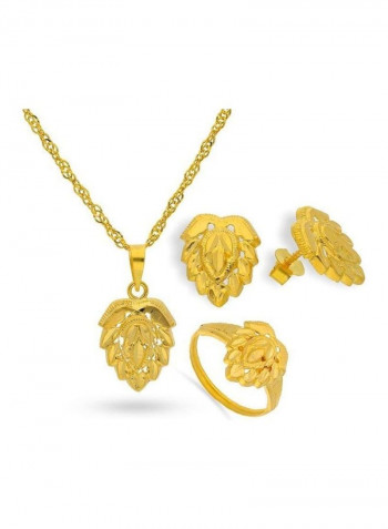 Gold Pendant Set ذهبي
