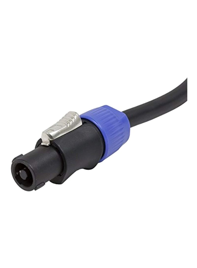 2-Conductor Female Cable 100feet Black/Blue/Silver