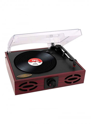 3-Speed Stereo Turntable Set PVNT7U Red/Black/Clear