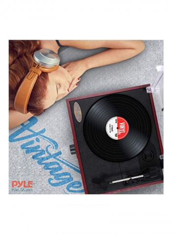 3-Speed Stereo Turntable Set PVNT7U Red/Black/Clear