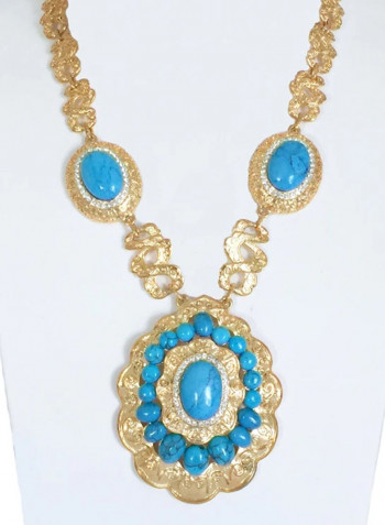 2-Piece Gold Plated Vintage Jewellery Set