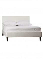 Modern Platform Twin Bed Without Mattress White 120 x 200centimeter