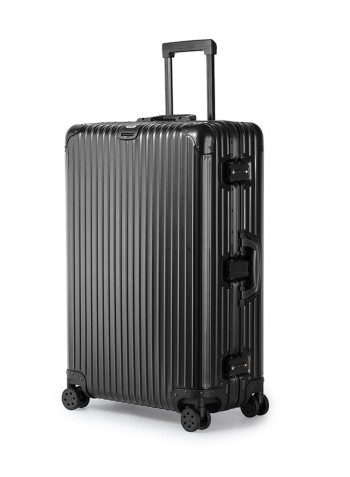 29-Inch Boulder Superior Full Aluminium Ultra-Light Hardside Expandable Built-In TSA Lock Zipperless Luggage With Spinner Wheels أسود