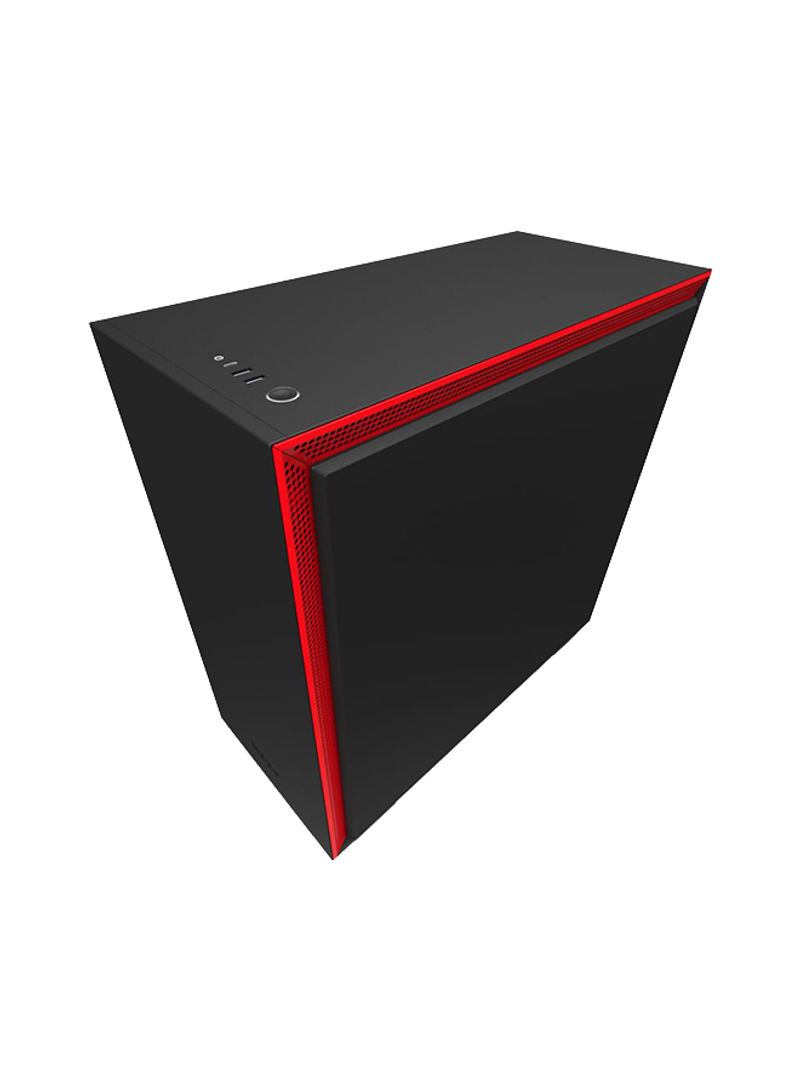 Mid Tower PC Case Red