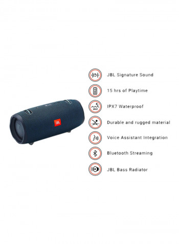 Xtreme 2 Wireless Bluetooth Speaker Blue