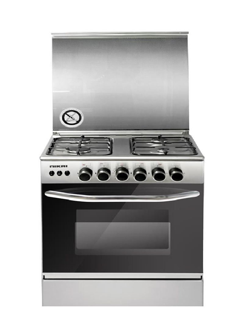4-Burner Gas Cooker U6068FSE1 Silver/Black