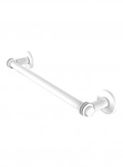 Continental Collection Dotted Detail Towel Bar Matte White 24inch