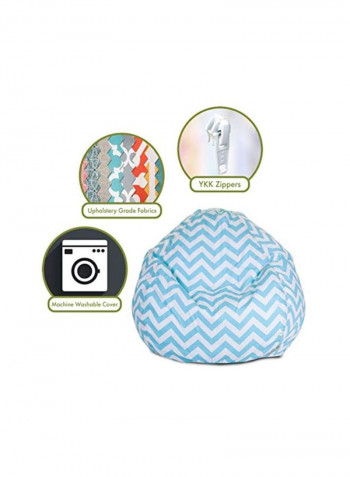 Printed Bean Bag Tiffany Blue