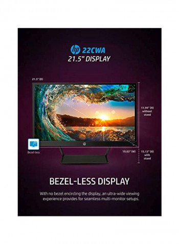 21.5-Inch Full HD Monitor Black