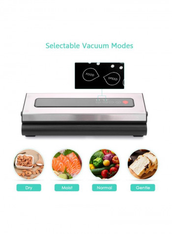 Vacuum Sealer Dry And Moist Fresh Food Saver Black 42x20x12.5centimeter