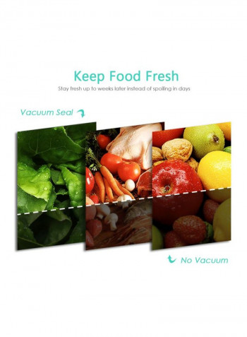Vacuum Sealer With Kitchen Scale Black/Silver 42x20x12.5centimeter