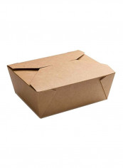 200-Piece Take Out Food Container Brown 6.7x5.5x2.6inch