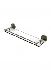 Prestige Regal Wall Mounted Bathroom Shelf Silver/Clear 22inch