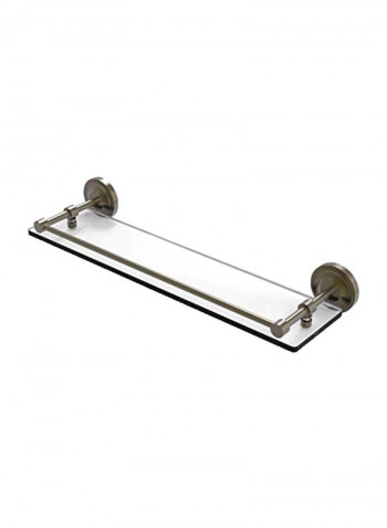 Prestige Regal Wall Mounted Bathroom Shelf Silver/Clear 22inch