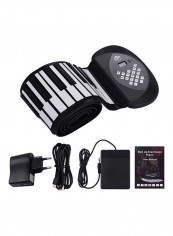 88-Key MIDI Roll Up Electronic Piano