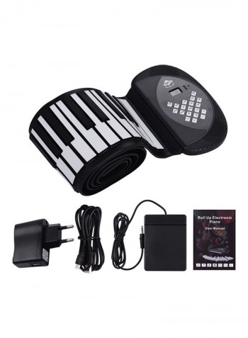 88-Key MIDI Roll Up Electronic Piano
