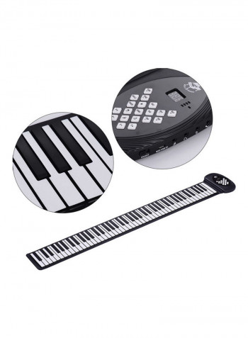 88-Key MIDI Roll Up Electronic Piano