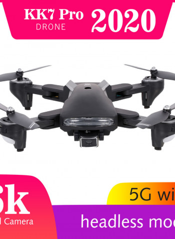 KK7 Pro RC Drone With Dual Camera 6K 5G Wifi GPS Foldable Optical Flow Positioning Quadcopter Bag Included 27*8.5*20cm
