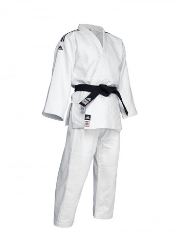 Champion II Tie-Knot Judo Suit Set White/Black 210cm