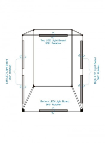 Shooting Studio Box 120x80x200centimeter Black