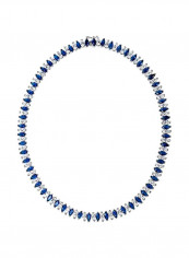 Brass Cubic Zirconia Studded Necklace