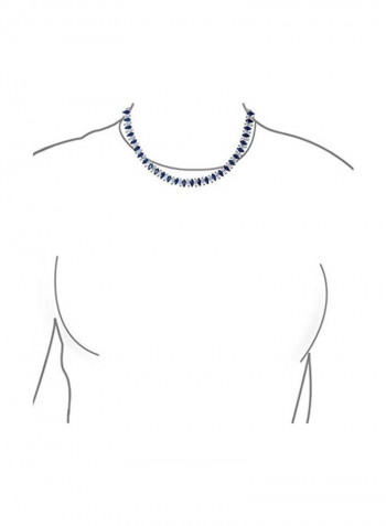 Brass Cubic Zirconia Studded Necklace
