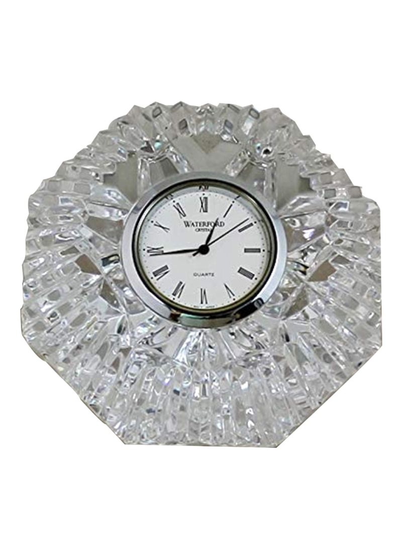 Crystal Classic Lismore Diamond Clock Clear 2.5x3.1inch