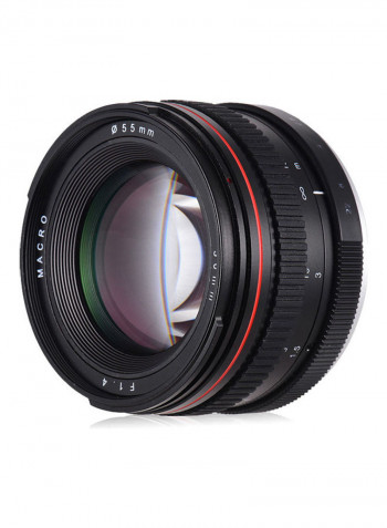 F/1.4 Usm Large Aperture Standard Anthropomorphic Focus Lens Black/White